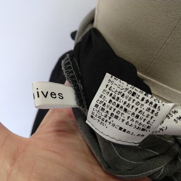 Vintage Archives Y2K Pleated Midi Skirt Size S Pin Stripe Minimalist Avant Garde - Picture 8 of 8